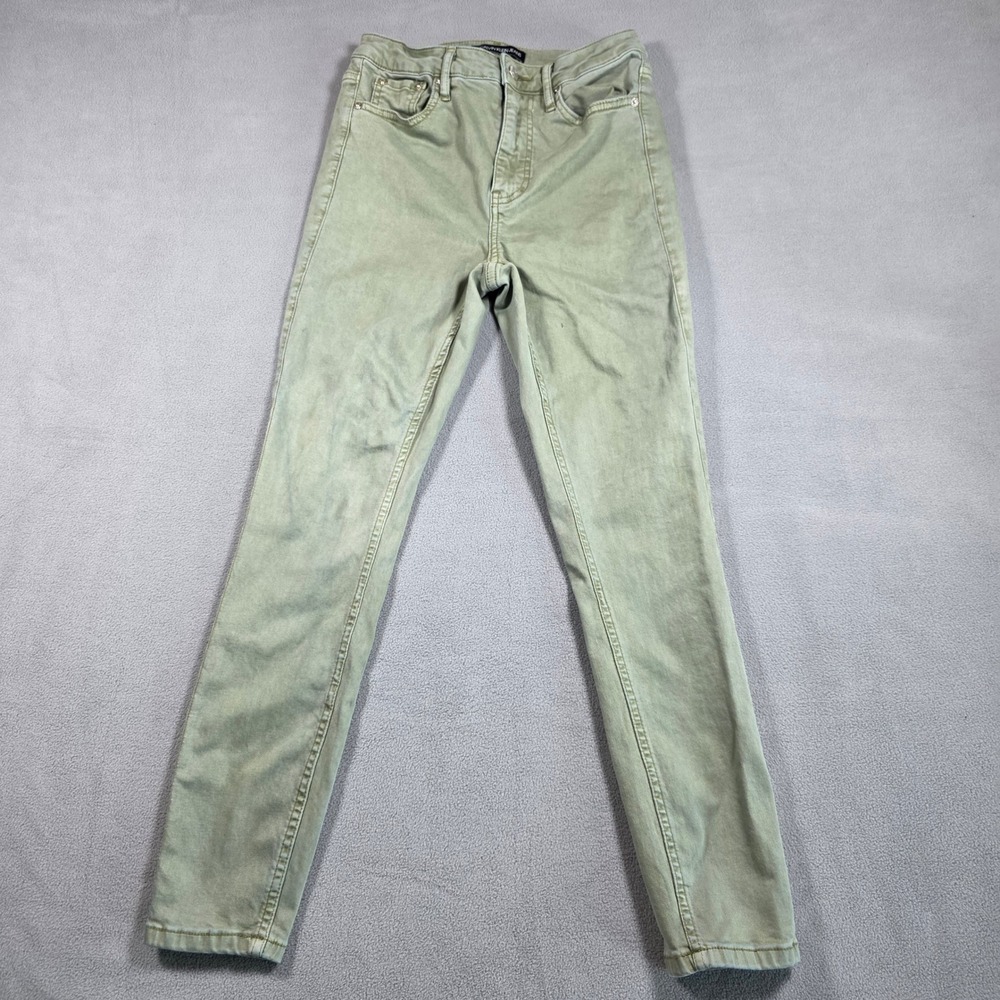 Calvin Klein Jeans Jeans Womens 4 Green Skinny High Rise Stretch Colored Wash